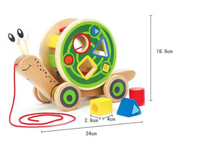 Caracol Arrastrable de Madera para Bebés y Niños Pequeños - Image 6