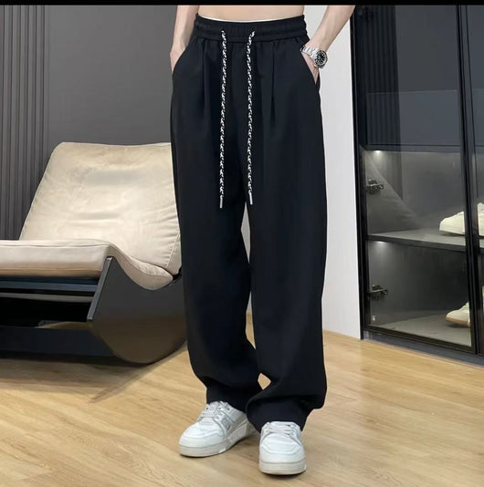 Pantalones Lisos de Lino Ice Silk Estilo Americano para Hombre - Image 10
