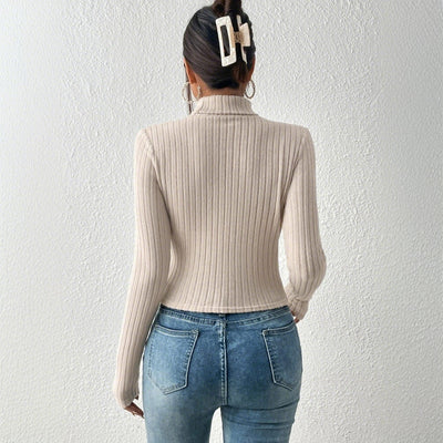Blusa Elegante Slim Fit Estilo Maduro para Mujer - Otoño Invierno - Image 2