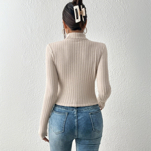 Blusa Elegante Slim Fit Estilo Maduro para Mujer - Otoño Invierno - Image 2