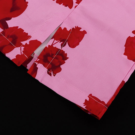 Conjunto Ejecutivo: Camisa Estampada con Falda de Cintura Alta y Abertura Lateral - Image 21