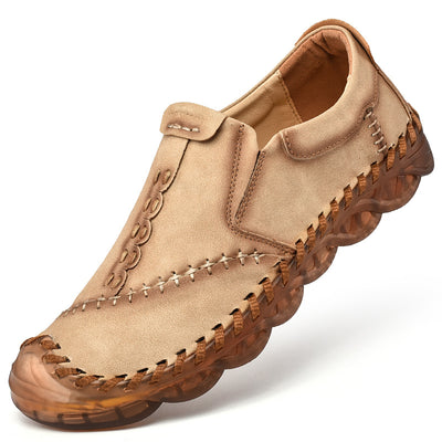 Zapatos Casuales de Cuero Artesanal Transpirable para Hombre - Image 16