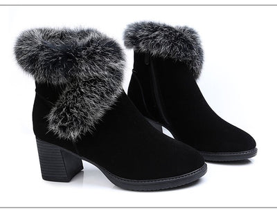 Botas de Nieve para Mujer con Forro de Conejo y Plantilla Térmica - Image 12