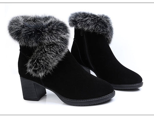 Botas de Nieve para Mujer con Forro de Conejo y Plantilla Térmica - Image 12