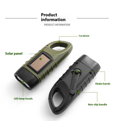 Linterna Solar Recargable a Manivela - Luz de Emergencia Portátil - Image 12