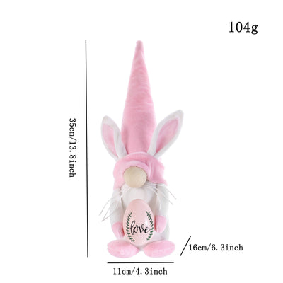 Muñeca Conejo de Pascua sin Rostro con Huevos - Image 8