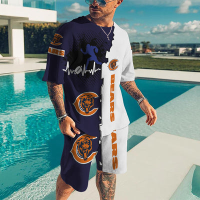 Conjunto de Playa Talla Grande: Playera Suelta y Shorts Estampados - Image 3