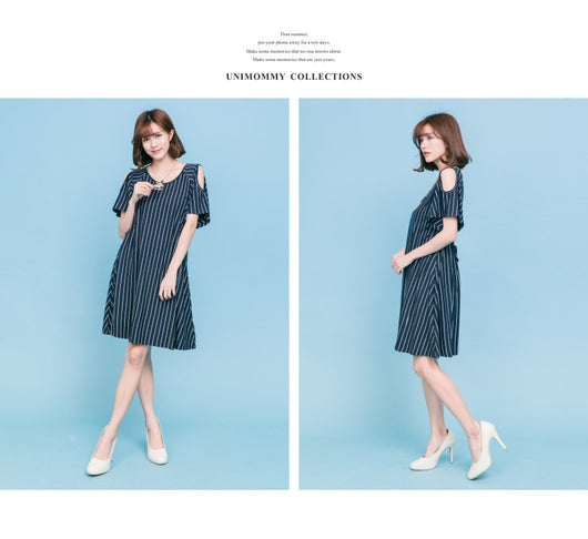 Vestido de Maternidad y Lactancia - Estilo Elegante para Mamá e Hijo - Image 16