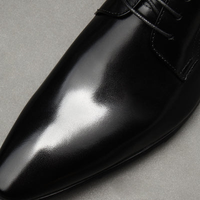 Zapatos Formales de Cuero con Cordones para Hombre - Negro - Image 12