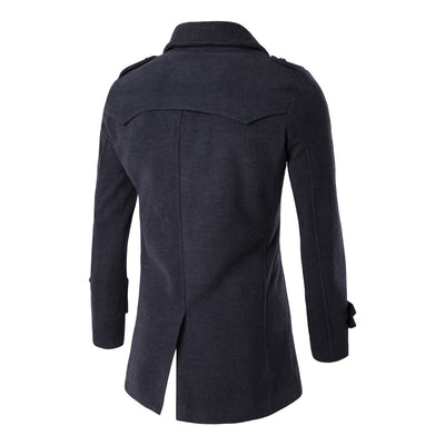 Abrigo Casual de Manga Larga para Hombre - Color Sólido - Image 19