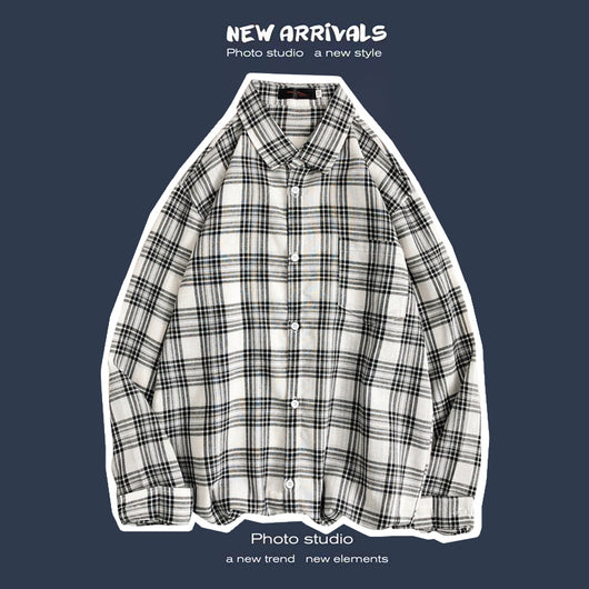 Abrigo Retro de Cuadros para Hombre - Estilo Suelto y Personalidad - Image 20