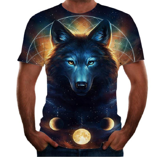 Camiseta Estampado Animal 3D para Hombre - Manga Corta - Image 16