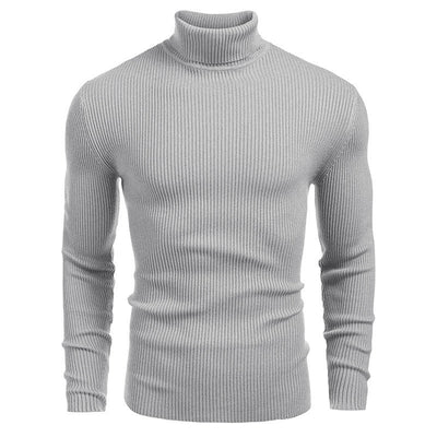 Suéter Slim Fit Cuello Alto para Hombre - Otoño e Invierno - Image 15