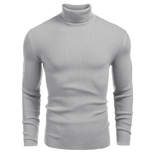 Suéter Slim Fit Cuello Alto para Hombre - Otoño e Invierno - Image 15