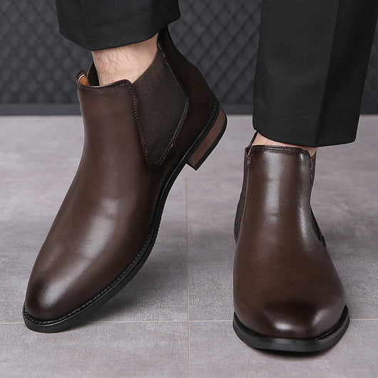 Botas Chelsea de Cuero para Hombre - Estilo Ejecutivo Puntiagudo - Image 13