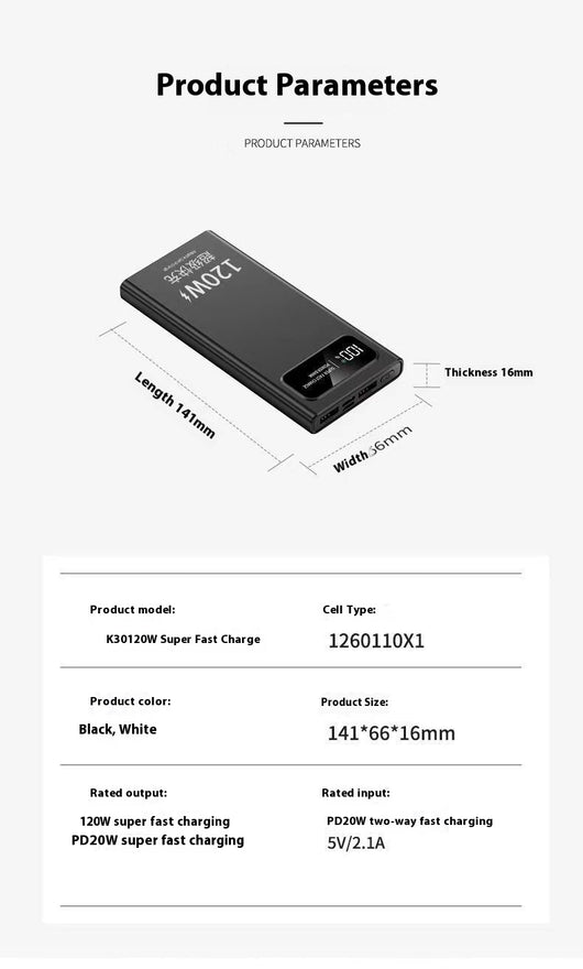 Banco de Energía 120W 20000mAh Carga Ultrarrápida - Image 20