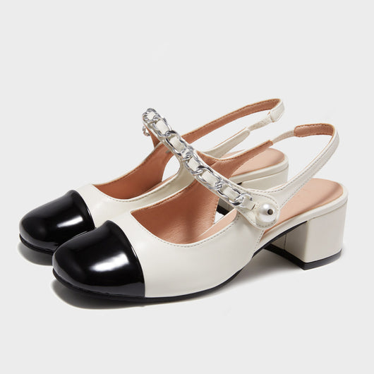 Sandalias Mary Jane con Tacón Bajo y Punta Redonda - Image 5