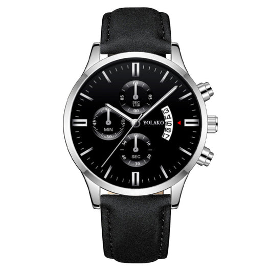 Reloj de Pulsera Cuarzo para Hombre con Tres Esferas y Seis Agujas - Image 13