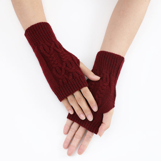 Guantes Tejidos Medio Dedo para Parejas - Lana Cálida Invierno Unisex - Image 31