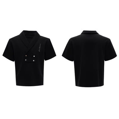 Traje Deportivo Hombre Cuello V con Hombreras Acolchadas y Detalles Metálicos - Image 3