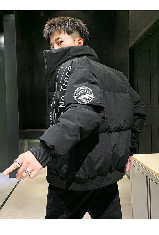 Chaqueta Acolchada de Plumón de Pato Blanco para Hombre - Cálida y Ligera - Image 8