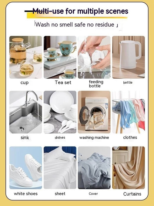 Tabletas Efervescentes de Oxígeno Activo para Limpiar Vajilla y Eliminar Manchas de Té - Image 5