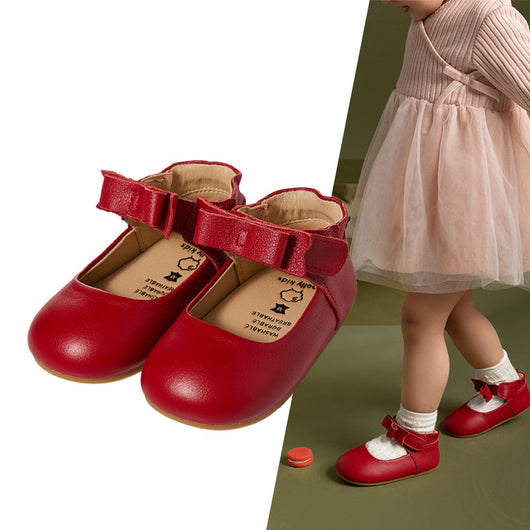 Zapatos de Cuero para Bebé y Niña - Suela Blanda Princesa - Image 3
