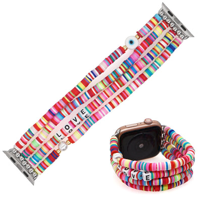 Correa de Reloj Artesanal en Cerámica Suave - Diseño Multicolor Negro - Image 11