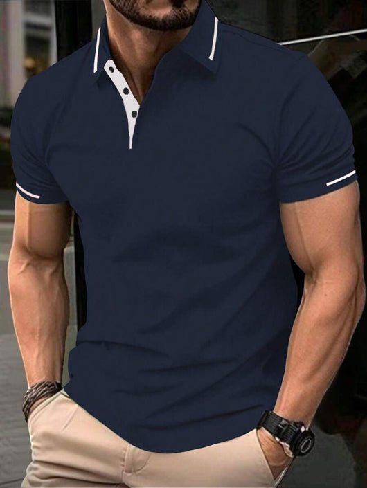 Camisa Casual Transpirable de Manga Corta para Negocios y Commuting - Image 15