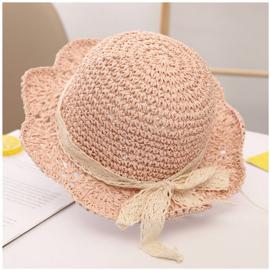 Sombrero de Paja Infantil con Ala Ancha Protección Solar UV - Image 9