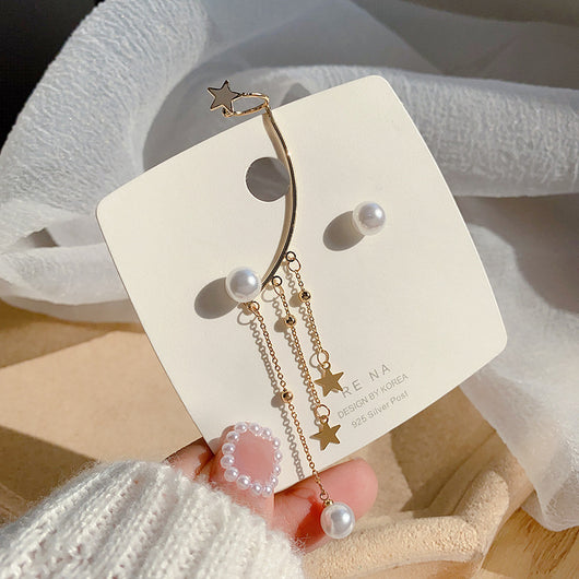 Aretes de Estrella con Borla Colgante - Image 8