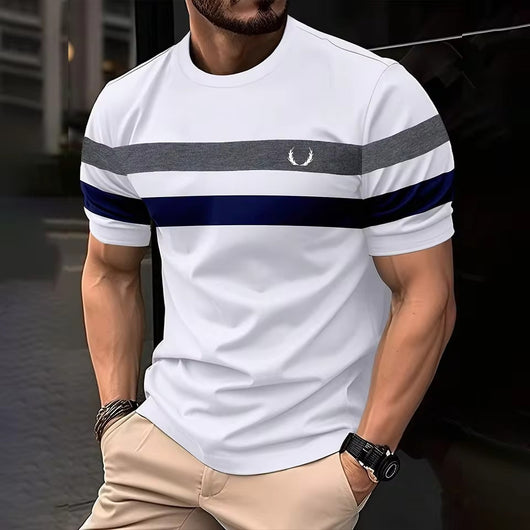 Camiseta Manga Corta Hombre Transpirable Cuello Redondo Ajuste Relajado - Image 14