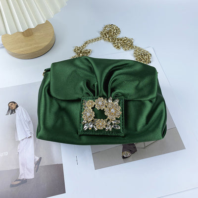Bolso Bandolera Retro Arrugado con Cadena - Image 13