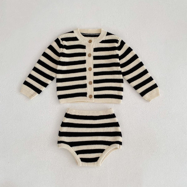 Conjunto Cardigan Tejido de Algodón - Dos Piezas Versátil
