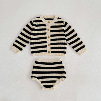 Conjunto Cardigan Tejido de Algodón - Dos Piezas Versátil