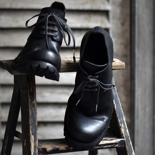 Botas de Trabajo Cortas para Hombre en Cuero Genuino Artesanales Estilo Retro - Image 5