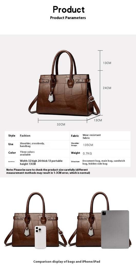Bolsa Bandolera de Un Solo Hombro en Color Sólido con Cierre - Image 10