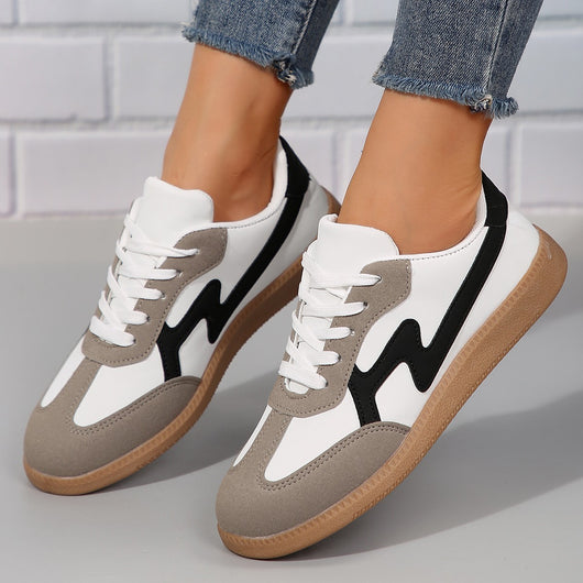 Zapatillas Deportivas Casuales Elegantes con Cordones para Mujeres - Image 3