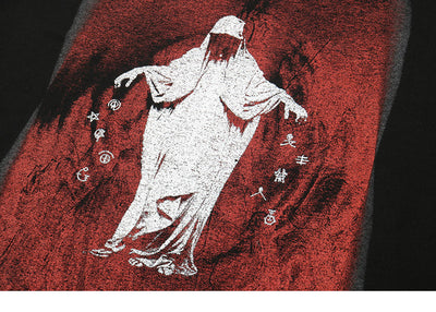 Playera Holgada Unisex con Estampado de Cruces - Image 8