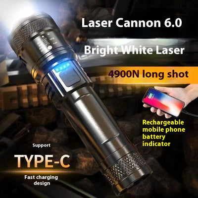 Linterna LED Recargable Profesional con Zoom Telescópico y Alcance Extendido - Image 2