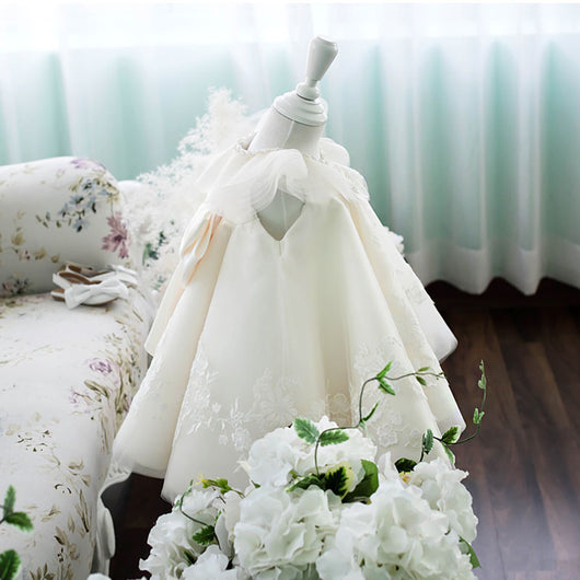 Vestido Infantil de Fiesta con Gran Lazo - Image 11