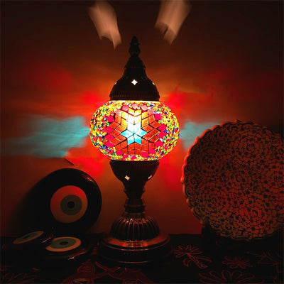 Lámpara de Mosaico Turco Vintage Art Deco Cristal Artesanal Luz Romántica - Image 14