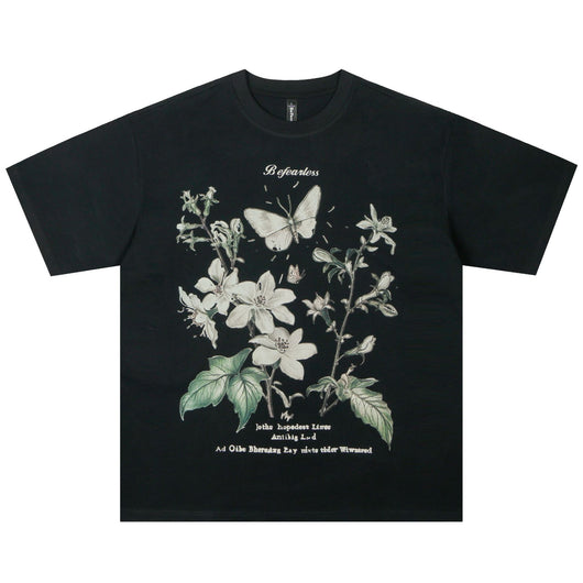 Camiseta Estampada Mariposa Lirio para Hombre