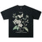 Camiseta Estampada Mariposa Lirio para Hombre