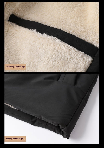 Chaqueta de Invierno para Hombre con Forro Grueso Tipo Borrego - Image 17