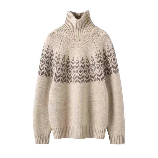 Suéter Cuello Alto Holgado Mujer Invierno - Tejido Grueso y Cálido - Image 5