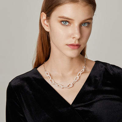 Collar Colgante de Perla Barroca Agua Dulce en Plata 925 - Image 8