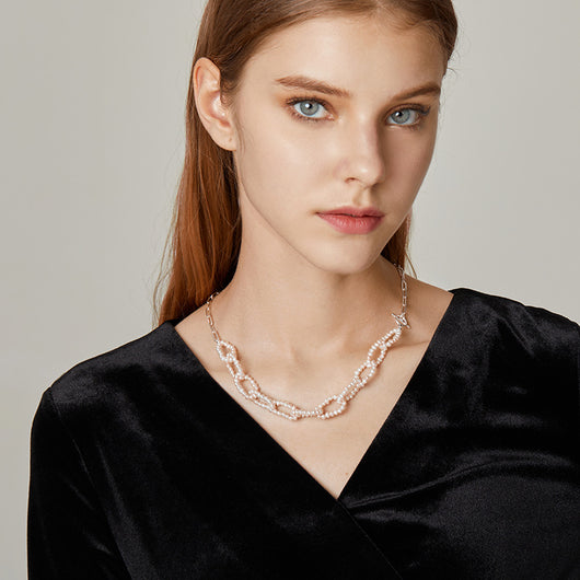 Collar Colgante de Perla Barroca Agua Dulce en Plata 925 - Image 8