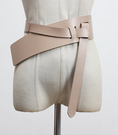 Cinturón Ancho de Cuero con Detalles Decorativos para Mujer - Image 23