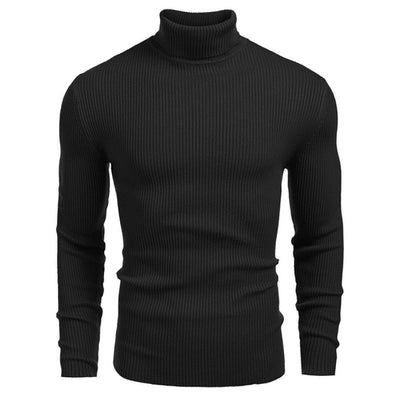 Suéter Slim Fit Cuello Alto para Hombre - Otoño e Invierno - Image 7